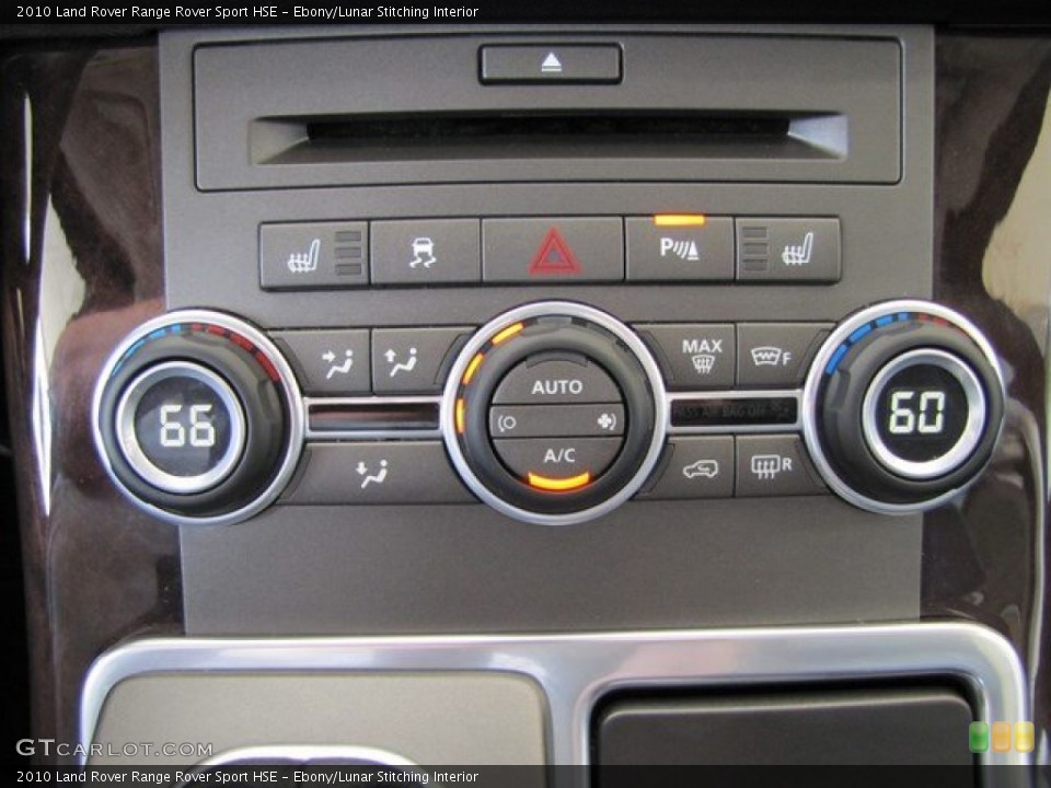 Ebony/Lunar Stitching Interior Controls for the 2010 Land Rover Range Rover Sport HSE #93122355
