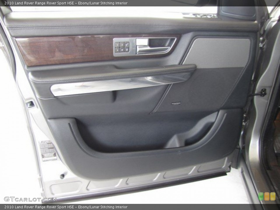 Ebony/Lunar Stitching Interior Door Panel for the 2010 Land Rover Range Rover Sport HSE #93122847