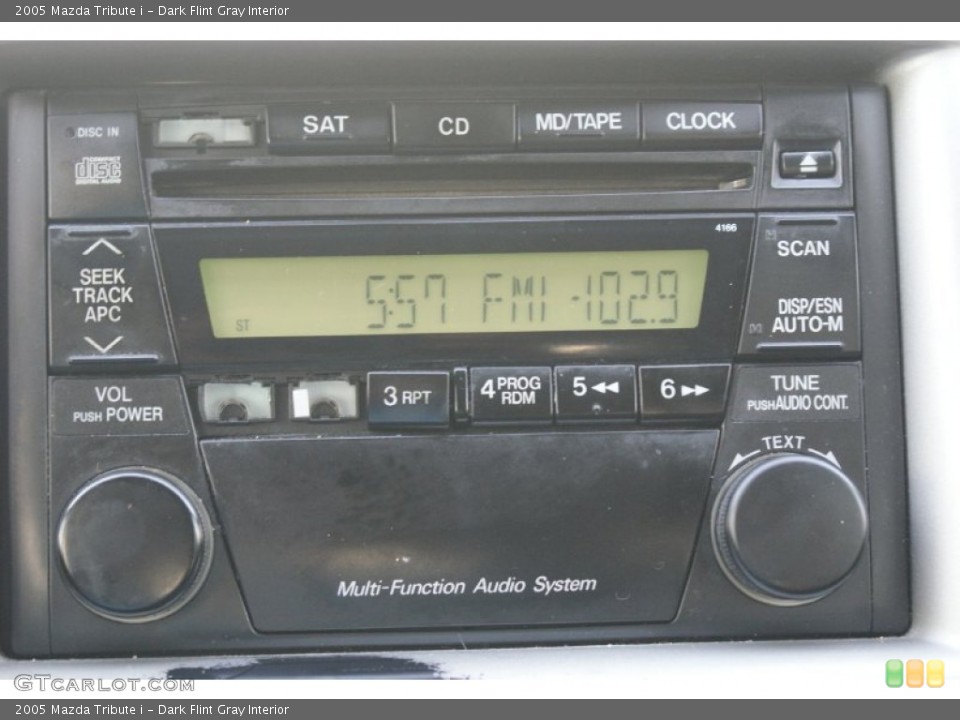 Dark Flint Gray Interior Audio System for the 2005 Mazda Tribute i #93122871