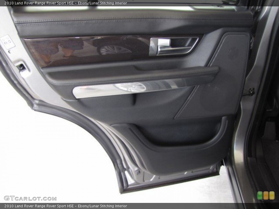 Ebony/Lunar Stitching Interior Door Panel for the 2010 Land Rover Range Rover Sport HSE #93122895
