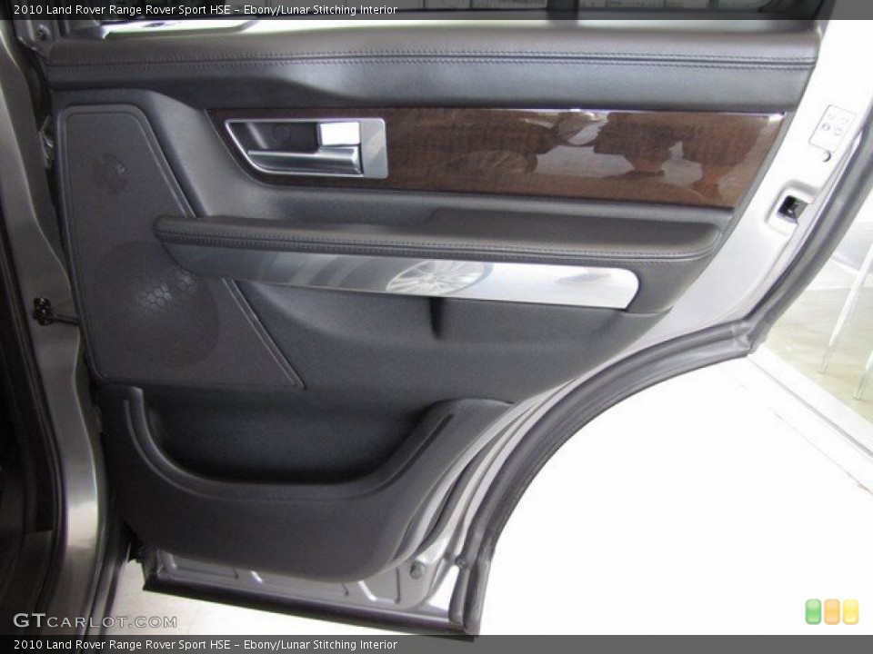 Ebony/Lunar Stitching Interior Door Panel for the 2010 Land Rover Range Rover Sport HSE #93122913
