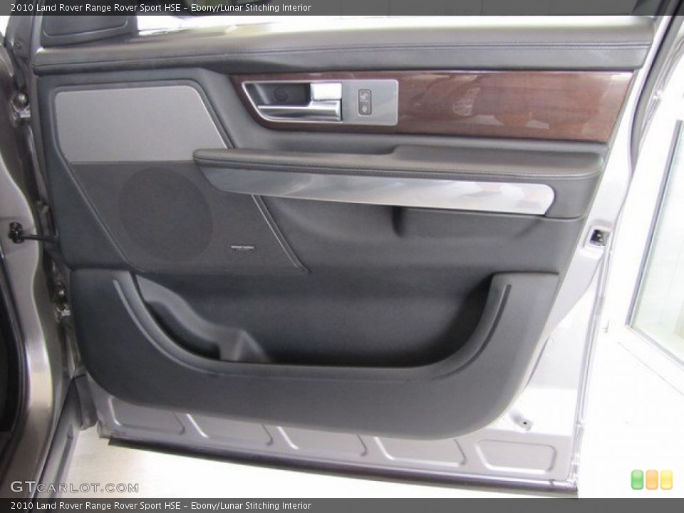 Ebony/Lunar Stitching Interior Door Panel for the 2010 Land Rover Range Rover Sport HSE #93122931