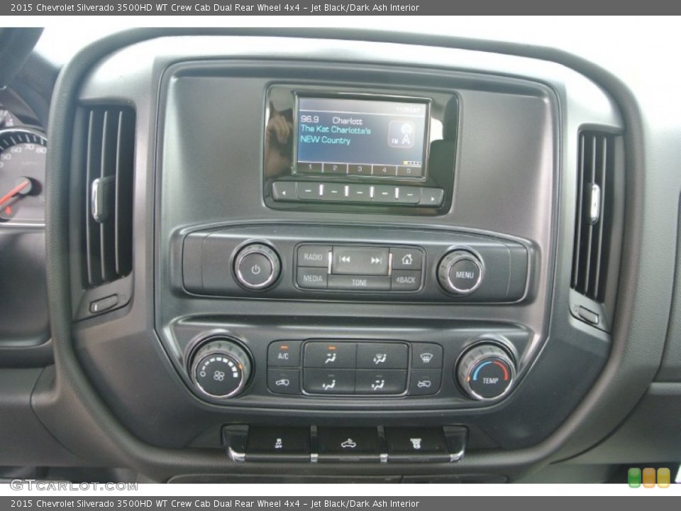 Jet Black/Dark Ash Interior Controls for the 2015 Chevrolet Silverado 3500HD WT Crew Cab Dual Rear Wheel 4x4 #93130440