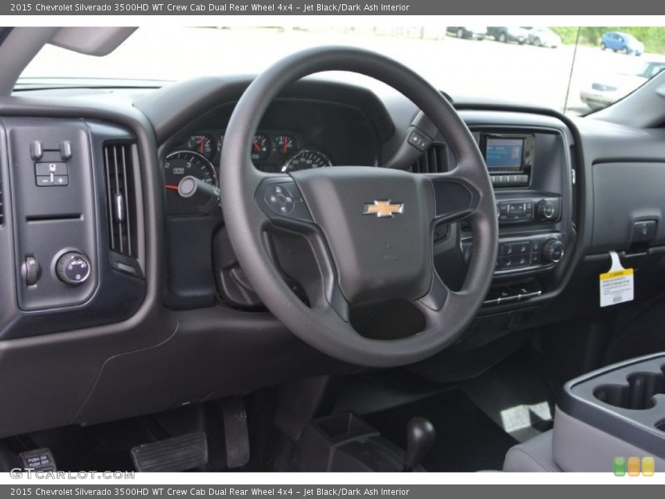 Jet Black/Dark Ash Interior Dashboard for the 2015 Chevrolet Silverado 3500HD WT Crew Cab Dual Rear Wheel 4x4 #93130557