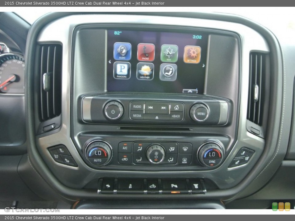 Jet Black Interior Controls for the 2015 Chevrolet Silverado 3500HD LTZ Crew Cab Dual Rear Wheel 4x4 #93130689