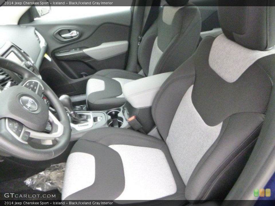 Iceland - Black/Iceland Gray Interior Photo for the 2014 Jeep Cherokee Sport #93131811