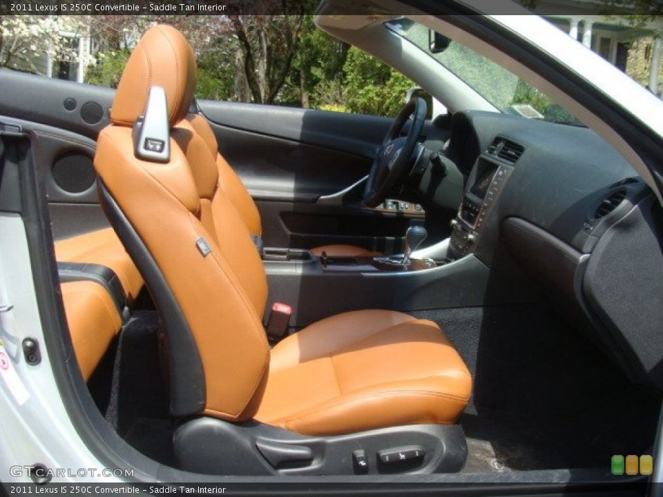 Saddle Tan Interior Front Seat for the 2011 Lexus IS 250C Convertible #93133038