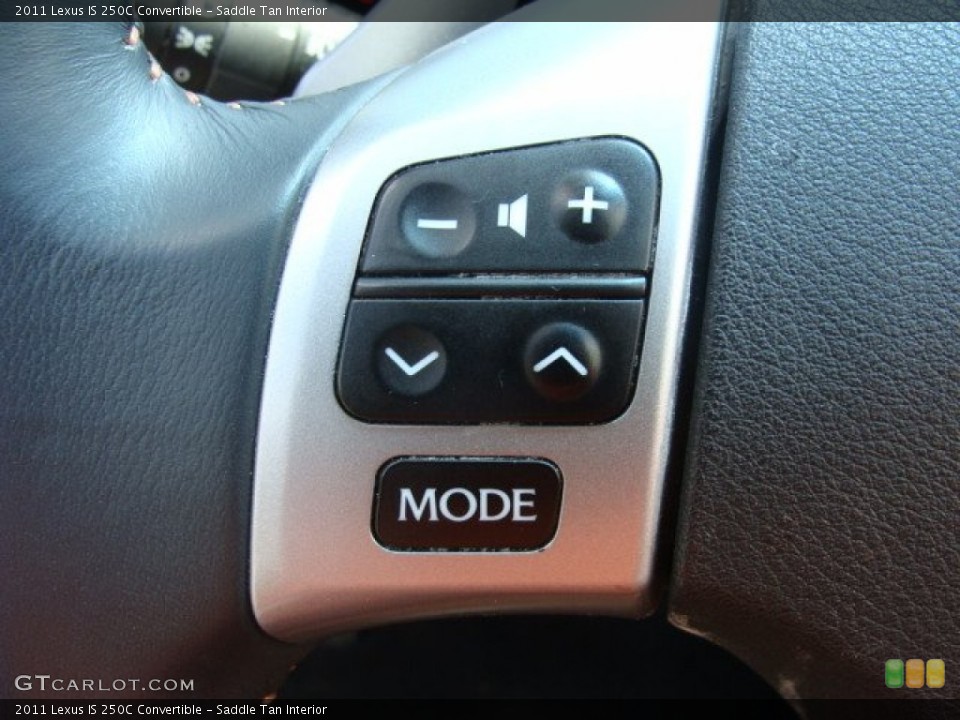 Saddle Tan Interior Controls for the 2011 Lexus IS 250C Convertible #93133065