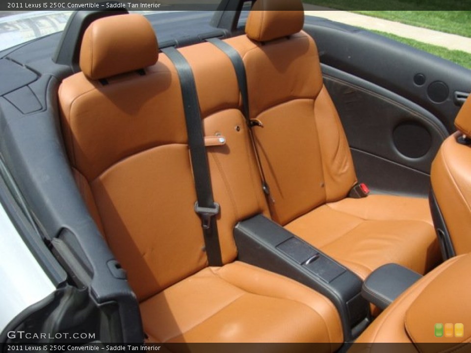 Saddle Tan Interior Rear Seat for the 2011 Lexus IS 250C Convertible #93133113