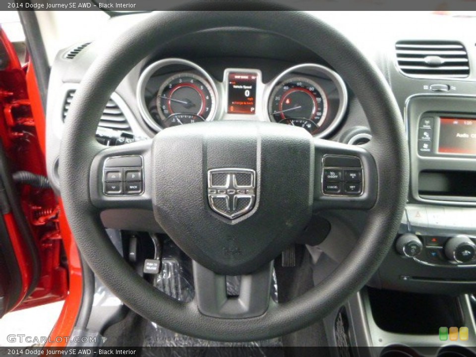 Black Interior Steering Wheel for the 2014 Dodge Journey SE AWD #93133473