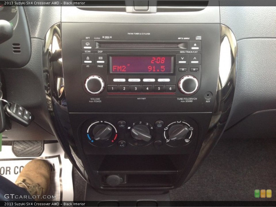 Black Interior Controls for the 2013 Suzuki SX4 Crossover AWD #93137394