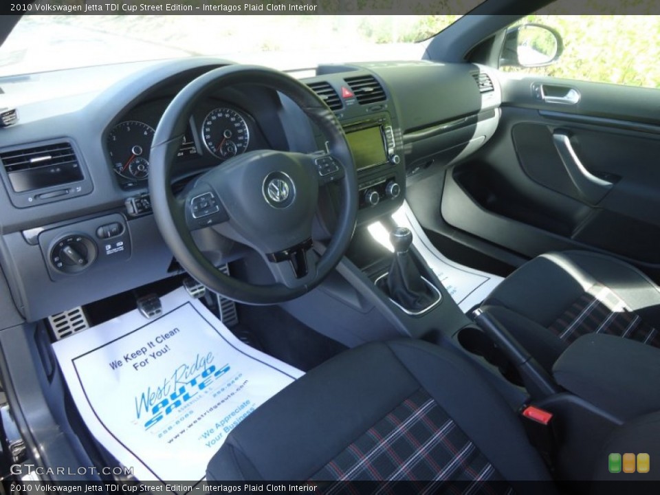 Interlagos Plaid Cloth Interior Photo for the 2010 Volkswagen Jetta TDI Cup Street Edition #93145321