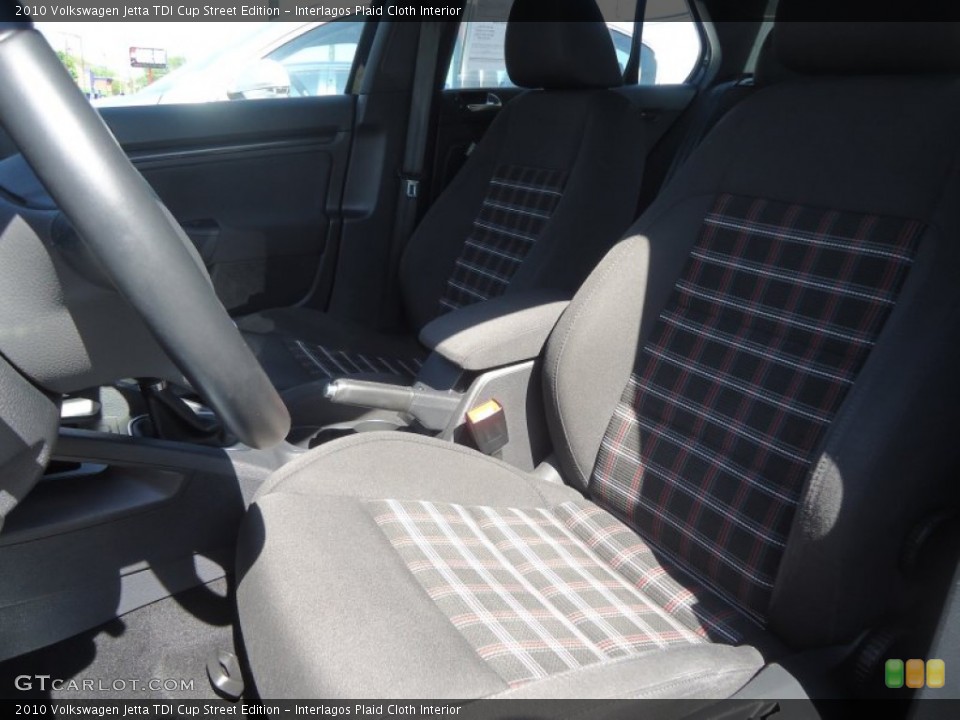 Interlagos Plaid Cloth Interior Front Seat for the 2010 Volkswagen Jetta TDI Cup Street Edition #93145366