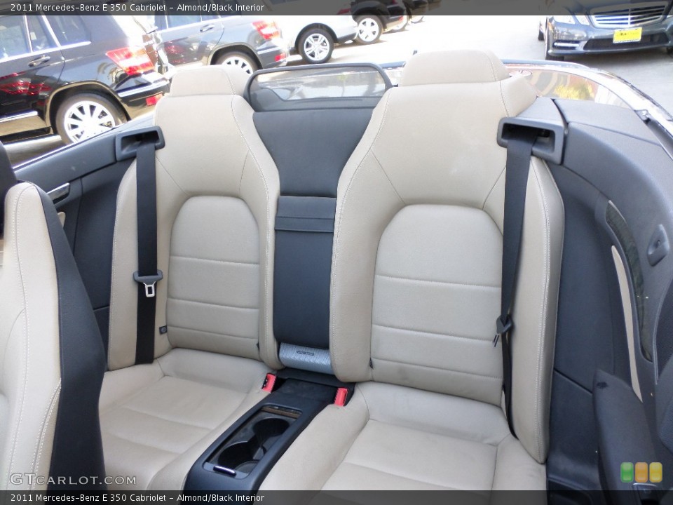 Almond/Black Interior Rear Seat for the 2011 Mercedes-Benz E 350 Cabriolet #93145882