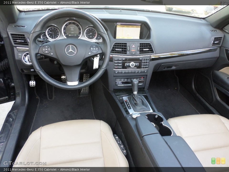 Almond/Black 2011 Mercedes-Benz E Interiors