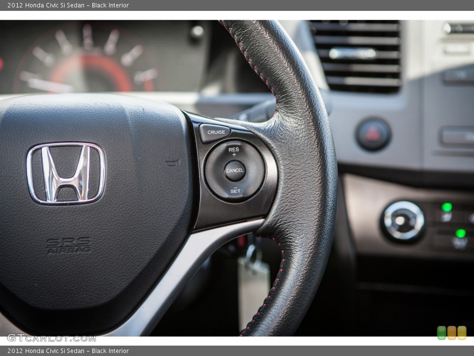 Black Interior Controls for the 2012 Honda Civic Si Sedan #93146185