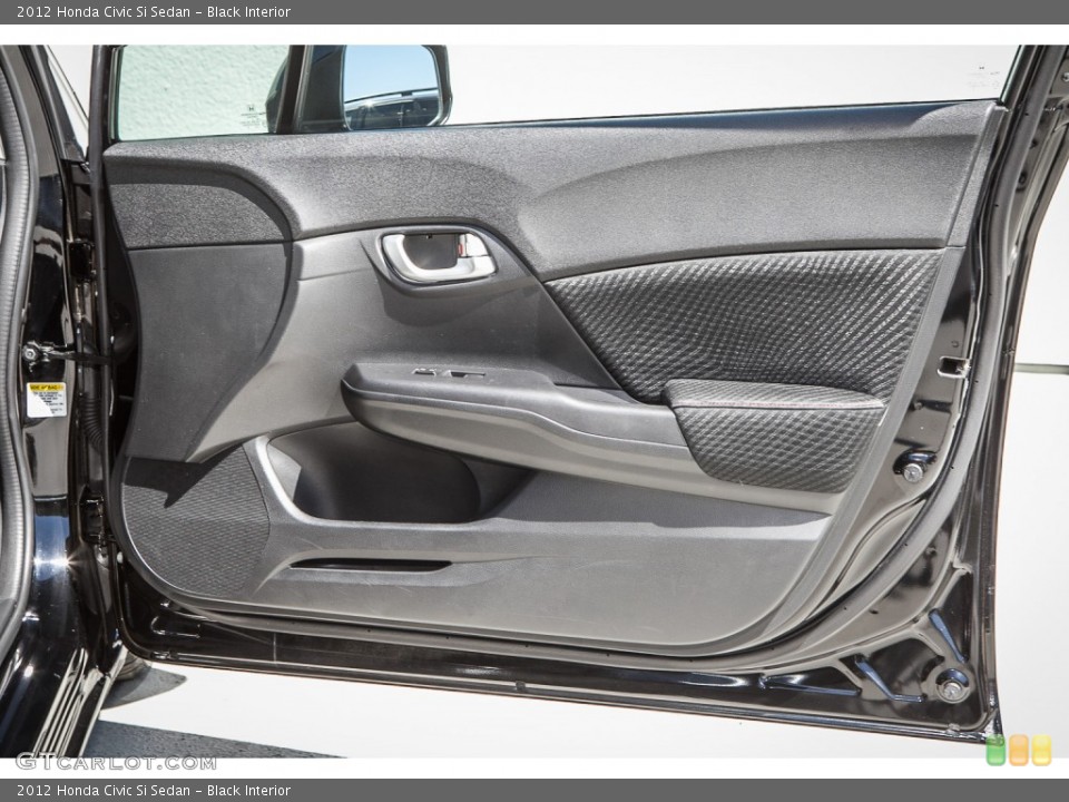 Black Interior Door Panel for the 2012 Honda Civic Si Sedan #93146500