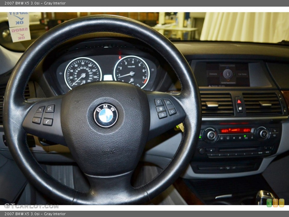 Gray Interior Steering Wheel for the 2007 BMW X5 3.0si #93148186