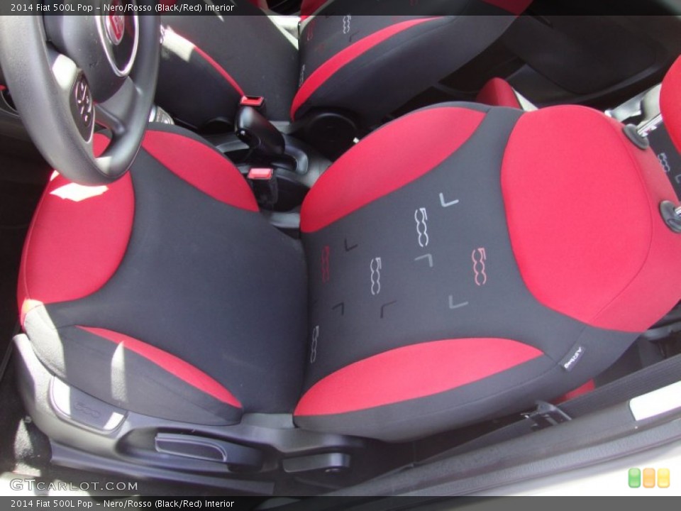 Nero/Rosso (Black/Red) 2014 Fiat 500L Interiors