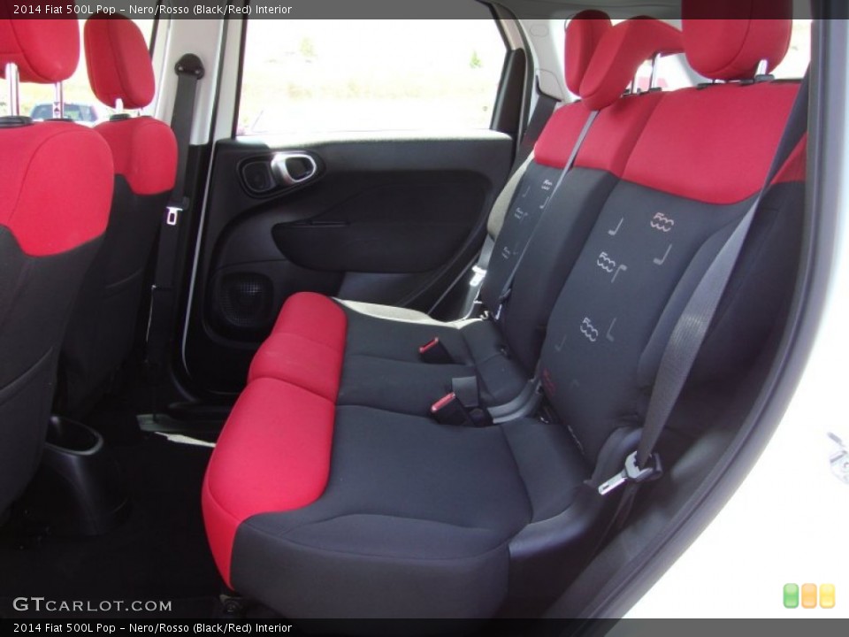 Nero/Rosso (Black/Red) Interior Rear Seat for the 2014 Fiat 500L Pop #93148978