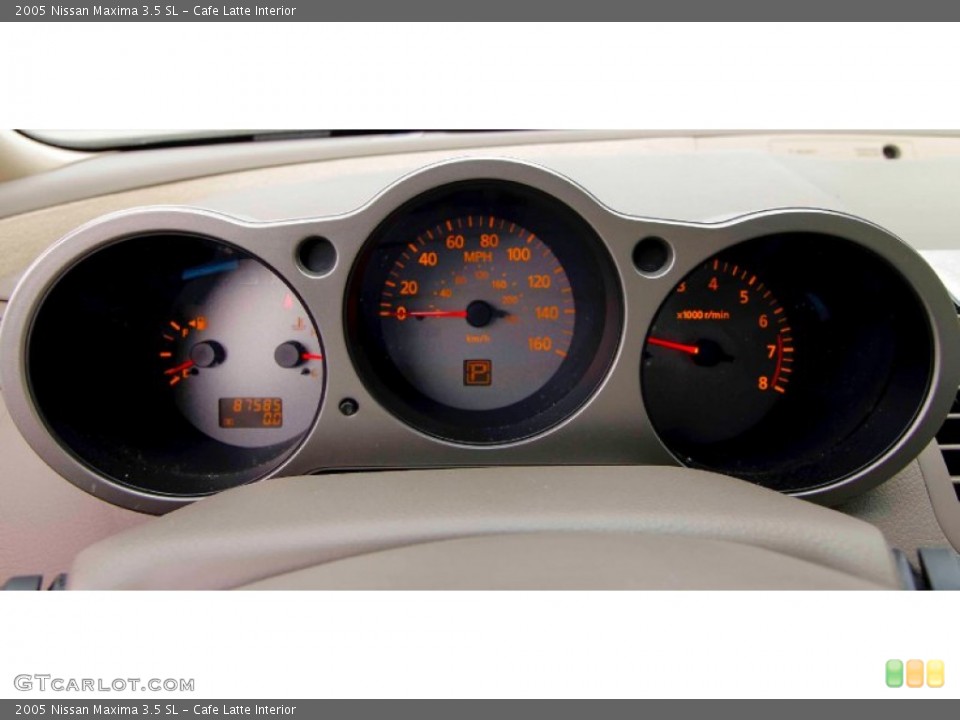 Cafe Latte Interior Gauges for the 2005 Nissan Maxima 3.5 SL #93151965