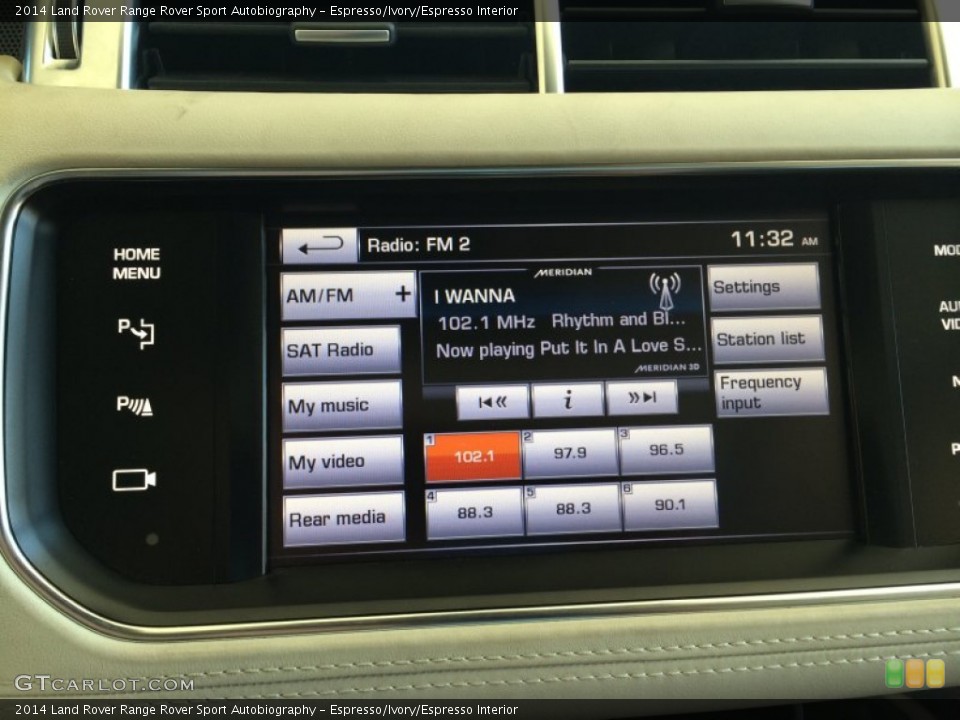 Espresso/Ivory/Espresso Interior Controls for the 2014 Land Rover Range Rover Sport Autobiography #93154650