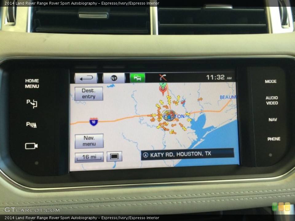 Espresso/Ivory/Espresso Interior Navigation for the 2014 Land Rover Range Rover Sport Autobiography #93154660