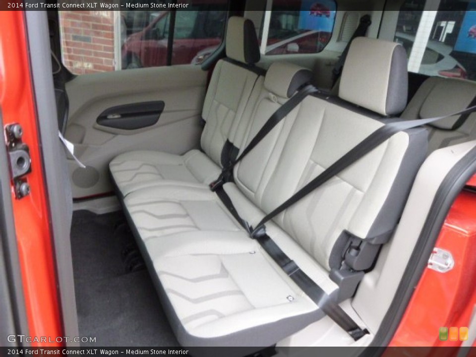 Medium Stone Interior Rear Seat for the 2014 Ford Transit Connect XLT Wagon #93181102