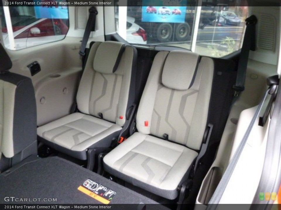 Medium Stone Interior Rear Seat for the 2014 Ford Transit Connect XLT Wagon #93181129