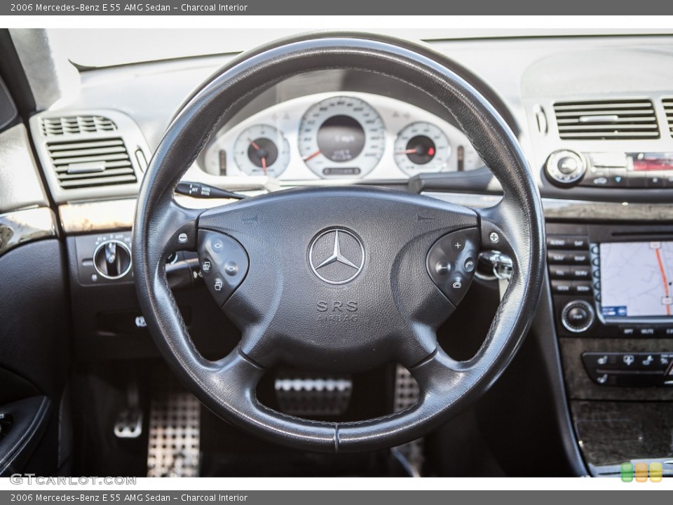 Charcoal Interior Steering Wheel for the 2006 Mercedes-Benz E 55 AMG Sedan #93184564