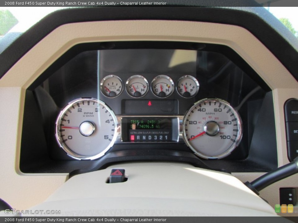 Chaparral Leather Interior Gauges for the 2008 Ford F450 Super Duty King Ranch Crew Cab 4x4 Dually #93186988
