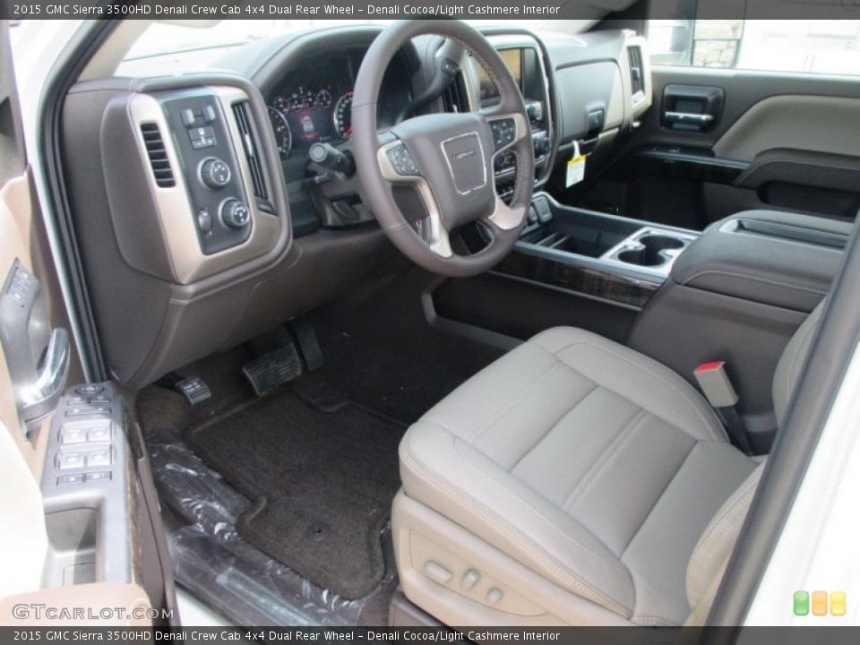 Denali Cocoa/Light Cashmere Interior Photo for the 2015 GMC Sierra 3500HD Denali Crew Cab 4x4 Dual Rear Wheel #93193279