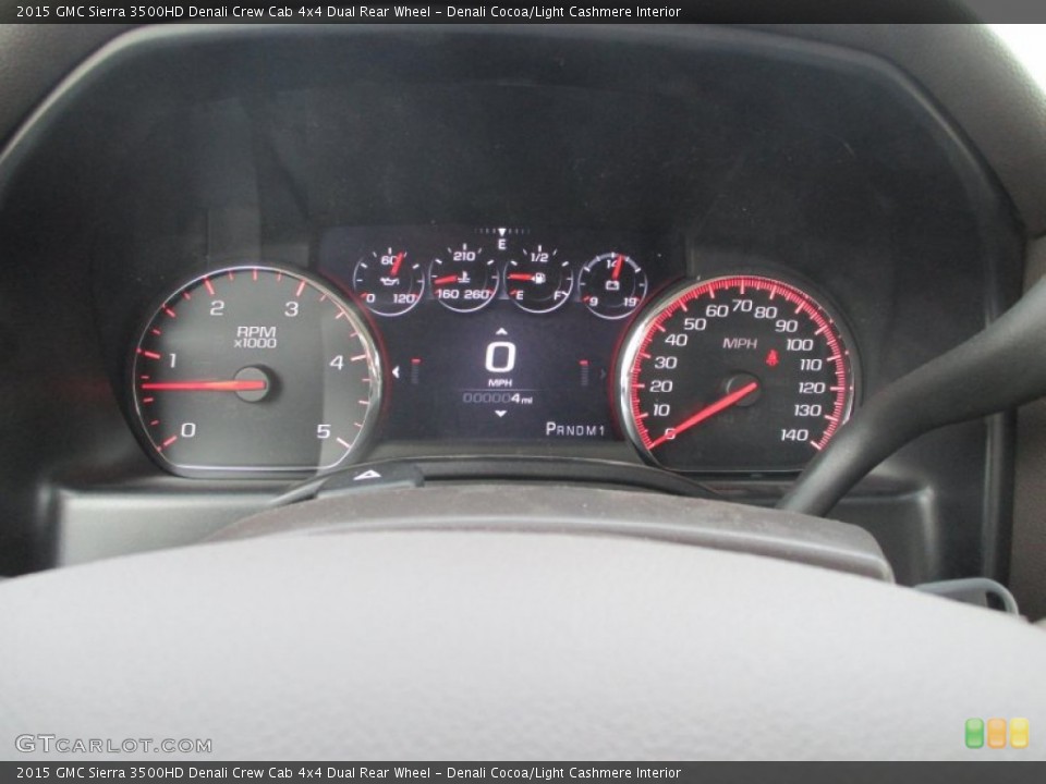 Denali Cocoa/Light Cashmere Interior Gauges for the 2015 GMC Sierra 3500HD Denali Crew Cab 4x4 Dual Rear Wheel #93193600