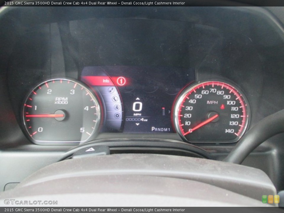Denali Cocoa/Light Cashmere Interior Gauges for the 2015 GMC Sierra 3500HD Denali Crew Cab 4x4 Dual Rear Wheel #93193615