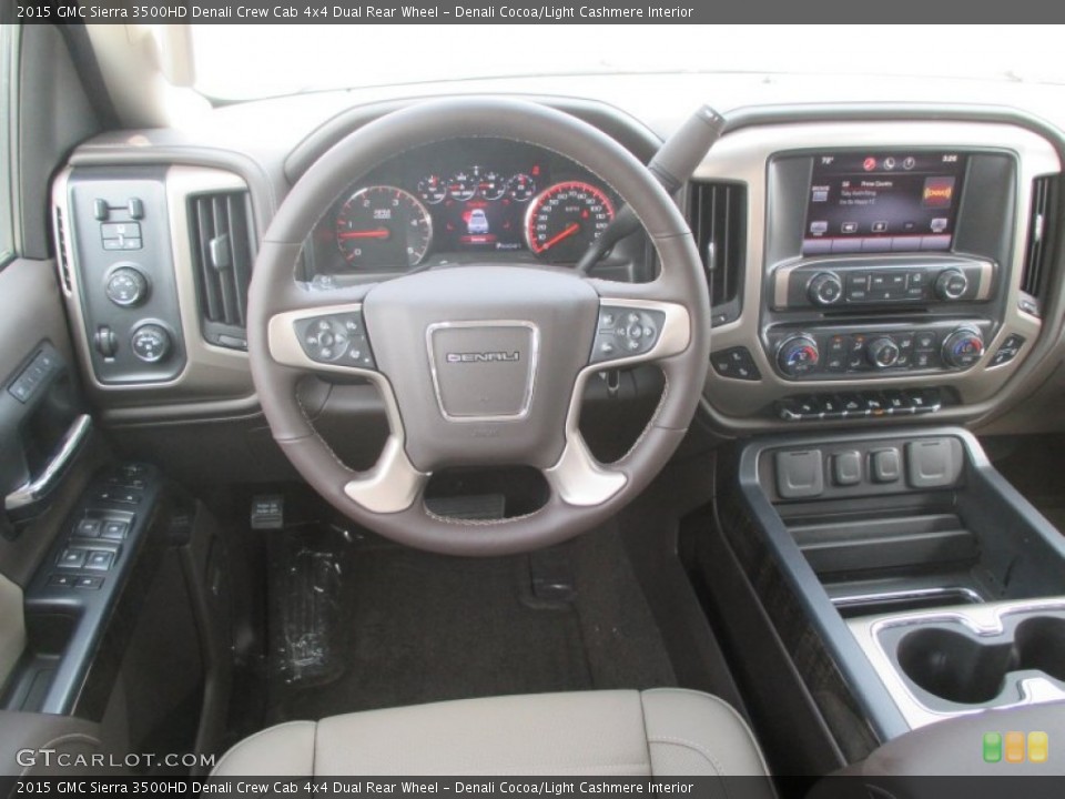 Denali Cocoa/Light Cashmere Interior Dashboard for the 2015 GMC Sierra 3500HD Denali Crew Cab 4x4 Dual Rear Wheel #93193720