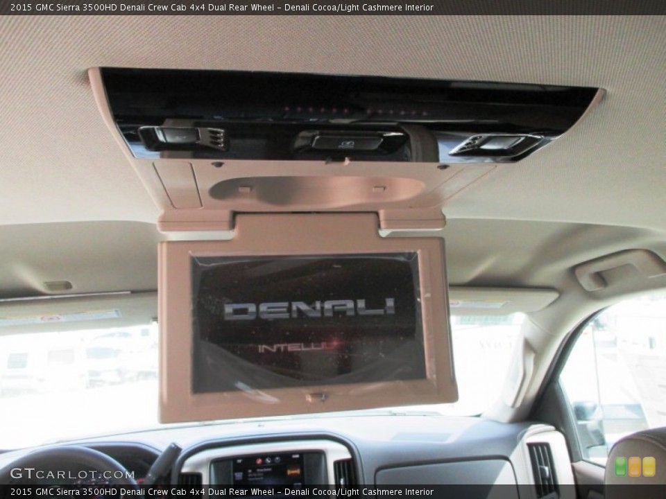 Denali Cocoa/Light Cashmere Interior Entertainment System for the 2015 GMC Sierra 3500HD Denali Crew Cab 4x4 Dual Rear Wheel #93193750