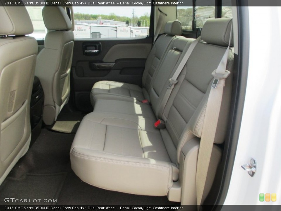 Denali Cocoa/Light Cashmere Interior Rear Seat for the 2015 GMC Sierra 3500HD Denali Crew Cab 4x4 Dual Rear Wheel #93193780