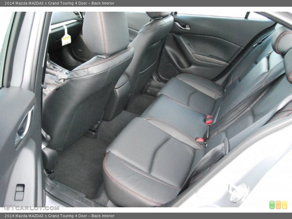 Black Interior Rear Seat for the 2014 Mazda MAZDA3 s Grand Touring 4 Door #93199362