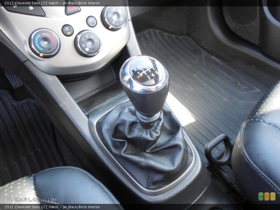 Jet Black/Brick Interior Transmission for the 2012 Chevrolet Sonic LTZ Hatch #93199492