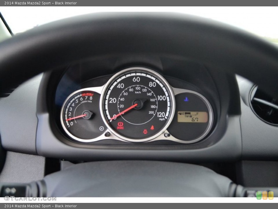 Black Interior Gauges for the 2014 Mazda Mazda2 Sport #93204374