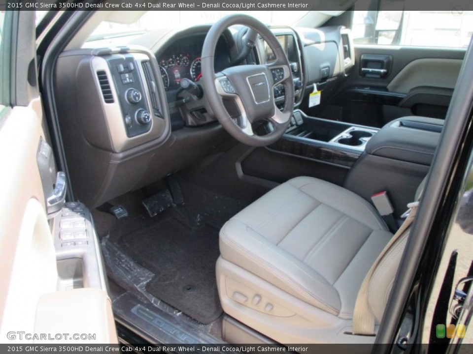 Denali Cocoa/Light Cashmere Interior Prime Interior for the 2015 GMC Sierra 3500HD Denali Crew Cab 4x4 Dual Rear Wheel #93205907