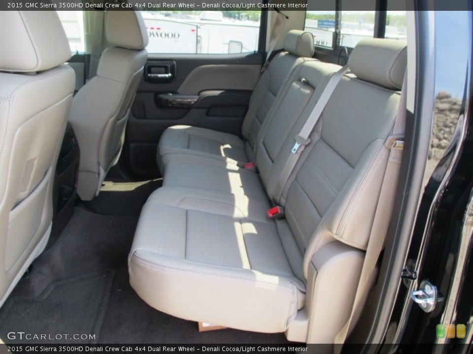 Denali Cocoa/Light Cashmere Interior Rear Seat for the 2015 GMC Sierra 3500HD Denali Crew Cab 4x4 Dual Rear Wheel #93206552