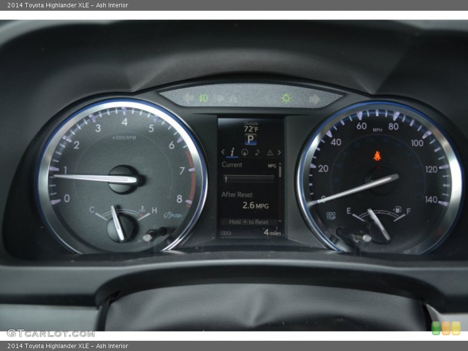 Ash Interior Gauges for the 2014 Toyota Highlander XLE #93206777