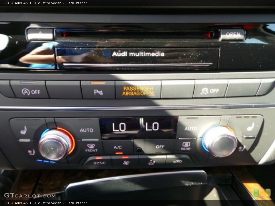 Black Interior Controls for the 2014 Audi A6 3.0T quattro Sedan #93218288