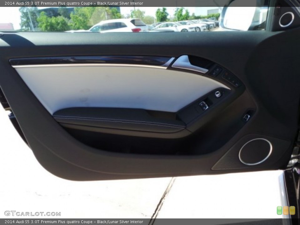 Black/Lunar Silver Interior Door Panel for the 2014 Audi S5 3.0T Premium Plus quattro Coupe #93220361