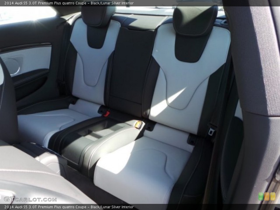 Black/Lunar Silver Interior Rear Seat for the 2014 Audi S5 3.0T Premium Plus quattro Coupe #93220742