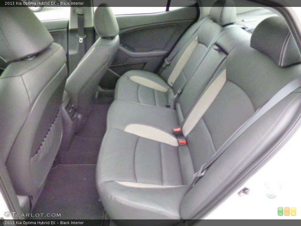 Black Interior Rear Seat for the 2013 Kia Optima Hybrid EX #93221153