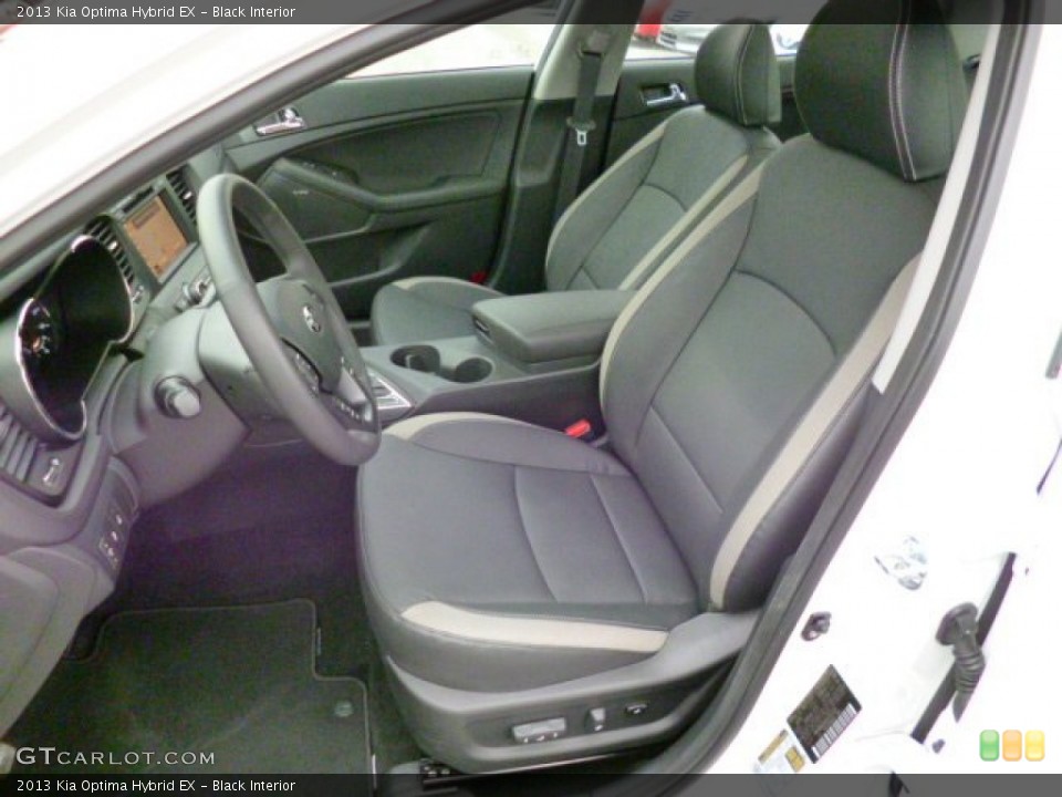 Black Interior Front Seat for the 2013 Kia Optima Hybrid EX #93221174