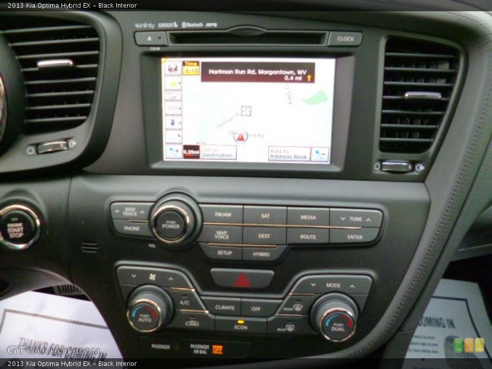 Black Interior Controls for the 2013 Kia Optima Hybrid EX #93221282