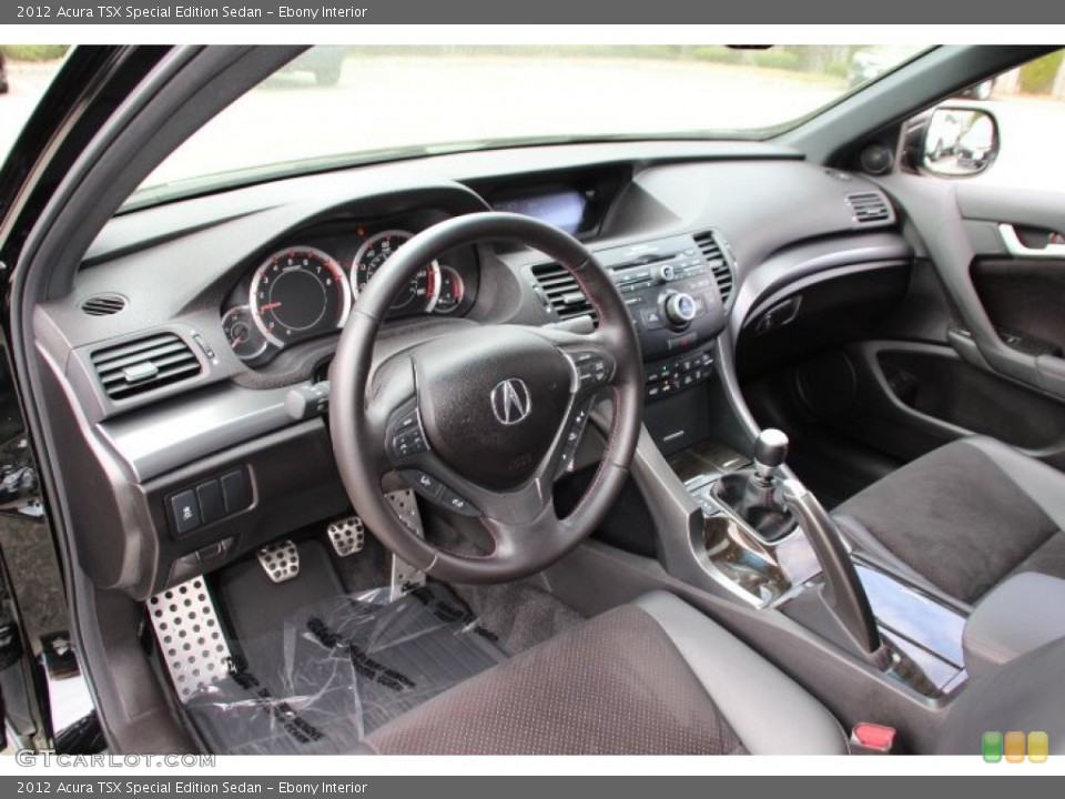Ebony Interior Prime Interior for the 2012 Acura TSX Special Edition Sedan #93229598